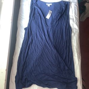 BNWT Faux wrap shirt